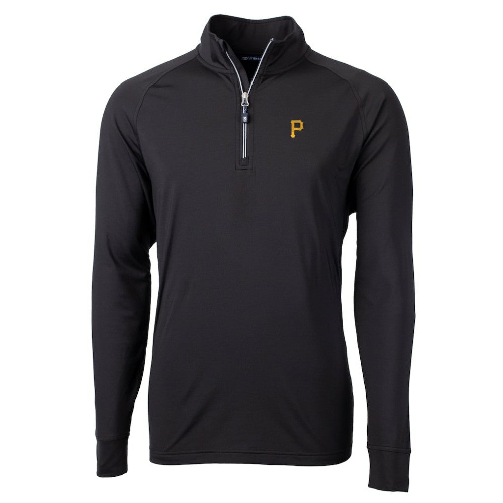Pittsburgh Pirates Cutter & Buck Adapt Eco Knit Stretch Recycled Quarter-Zip Pullover Top Sale