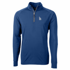 Los Angeles Dodgers Cutter & Buck Adapt Eco Knit Stretch Recycled Quarter-Zip Pullover Top for sale