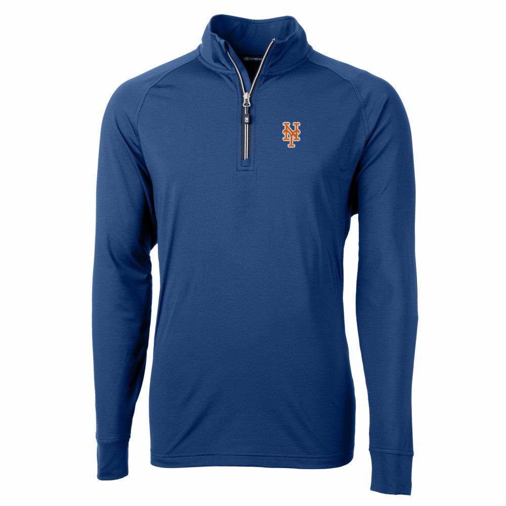 New York Mets Cutter & Buck Adapt Eco Knit Stretch Recycled Quarter-Zip Pullover Top Near Me