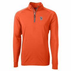New York Mets Cutter & Buck Adapt Eco Knit Stretch Recycled Quarter-Zip Pullover Top Sale