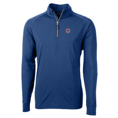 Chicago Cubs Cutter & Buck Adapt Eco Knit Stretch Recycled Quarter-Zip Pullover Top Clearance