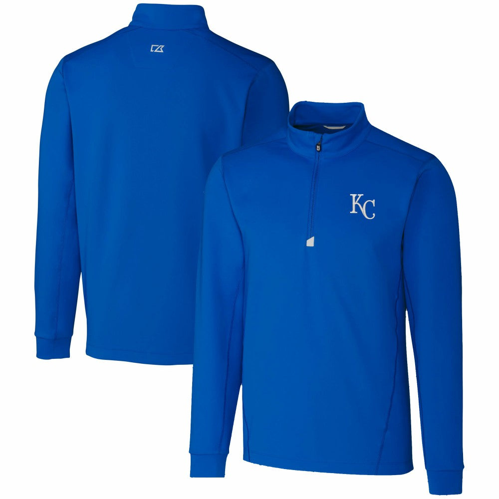 Kansas City Royals Cutter & Buck Traverse Stretch Quarter-Zip Pullover Top Clearance