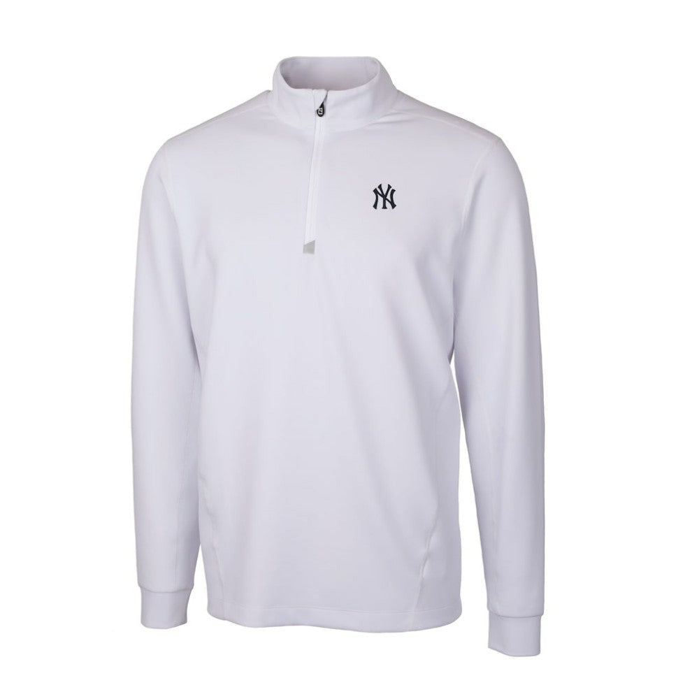 New York Yankees Cutter & Buck Traverse Stretch Quarter-Zip Pullover Top Sale