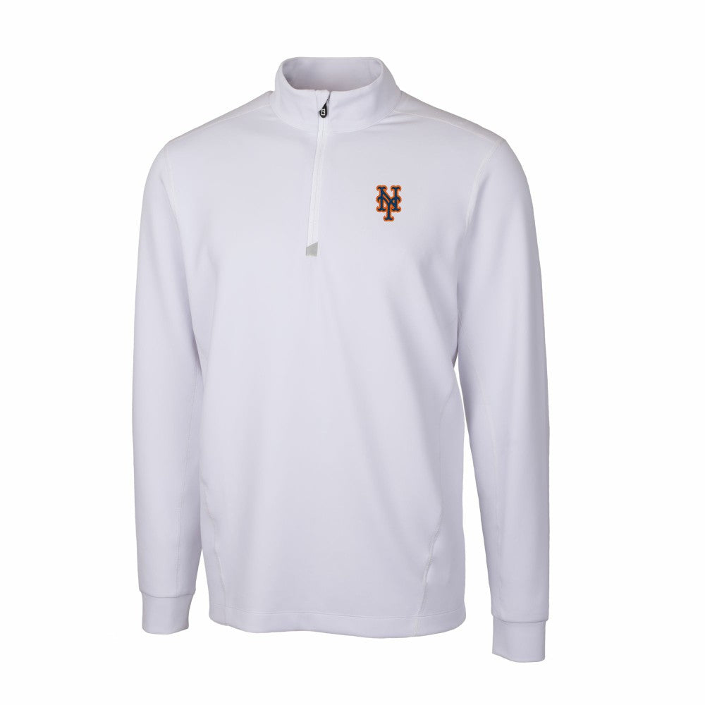 New York Mets Cutter & Buck Traverse Stretch Quarter-Zip Pullover Top Sale
