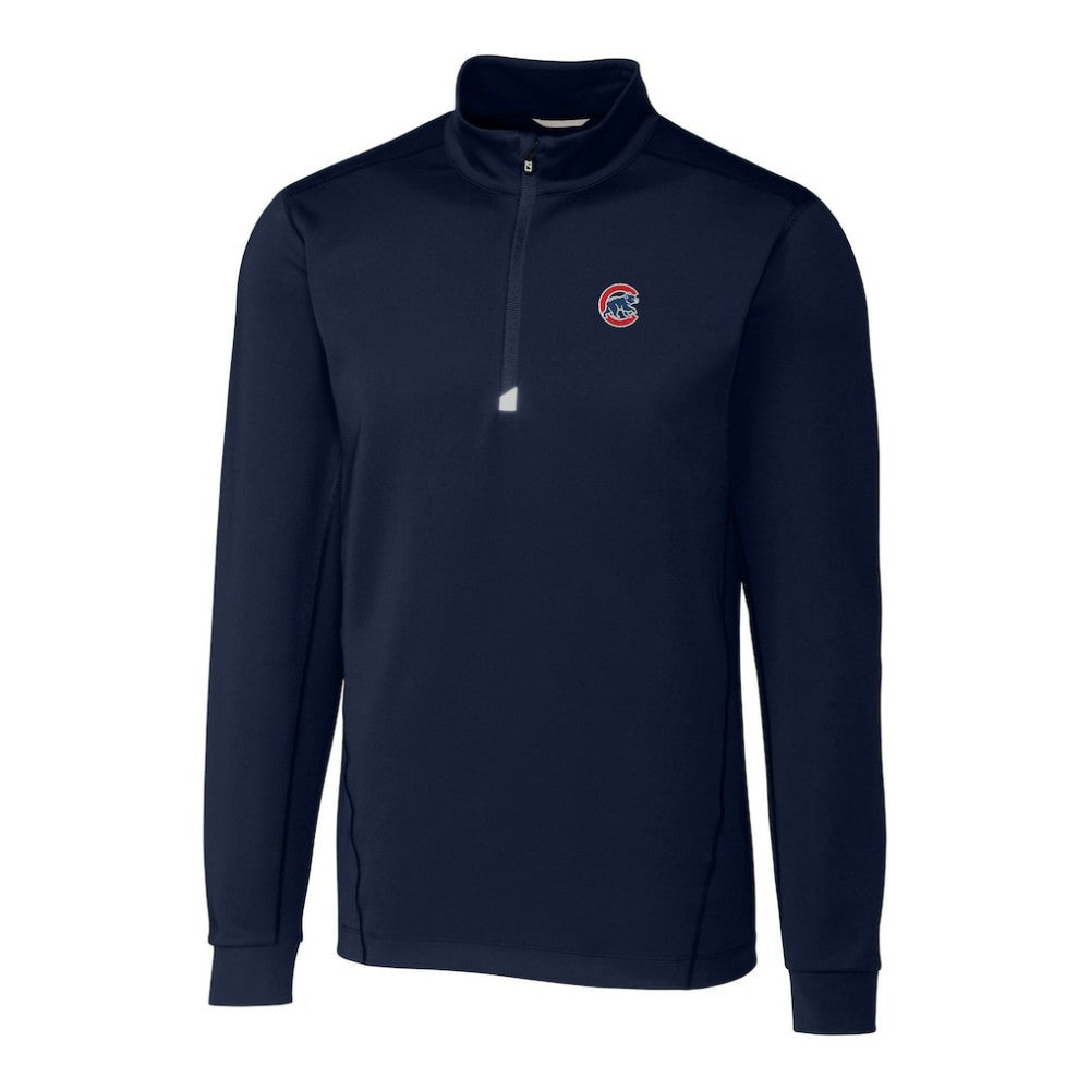 Chicago Cubs Cutter & Buck Traverse Stretch Quarter-Zip Pullover Top Online
