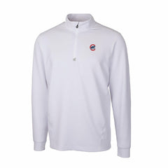 Chicago Cubs Cutter & Buck Traverse Stretch Quarter-Zip Pullover Top Clearance