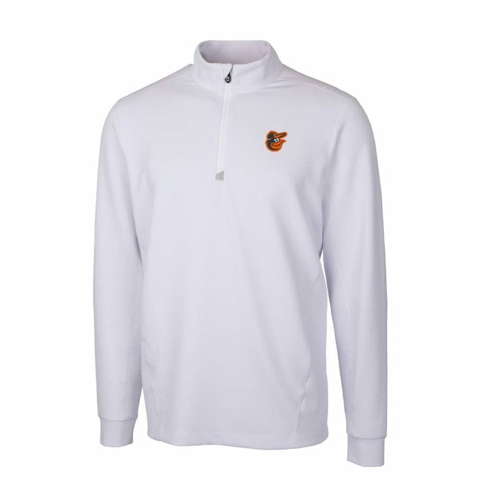 Baltimore Orioles Cutter & Buck Traverse Stretch Quarter-Zip Pullover Top for sale