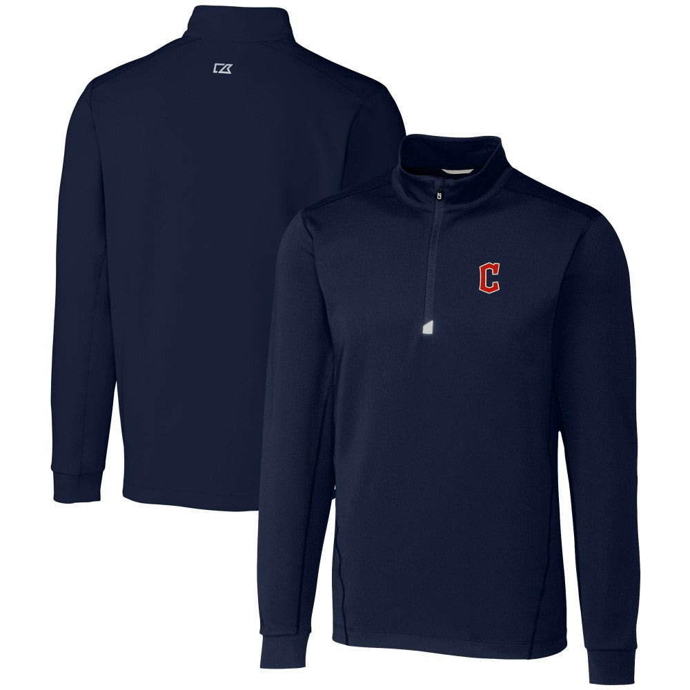 Cleveland Guardians Cutter & Buck Traverse Stretch Quarter-Zip Pullover Top for sale