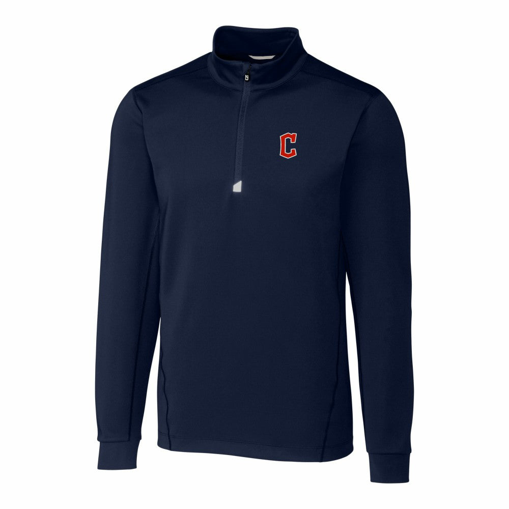 Cleveland Guardians Cutter & Buck Traverse Stretch Quarter-Zip Pullover Top for sale