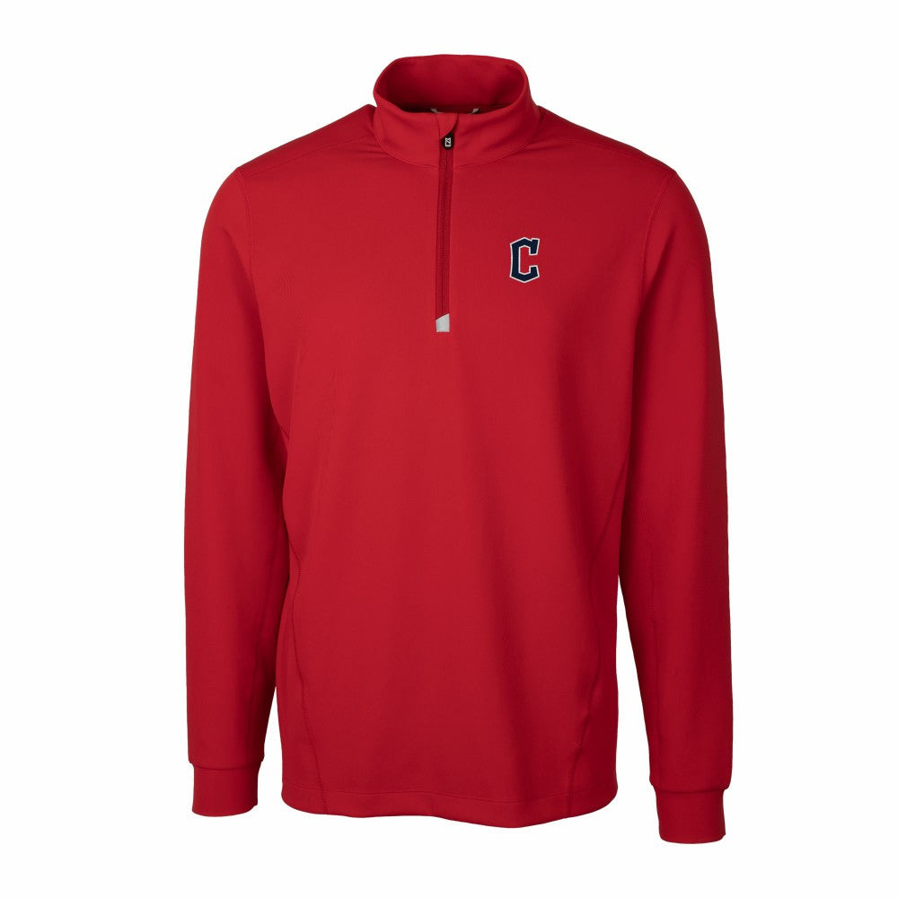 Cleveland Guardians Cutter & Buck Traverse Stretch Quarter-Zip Pullover Top Online