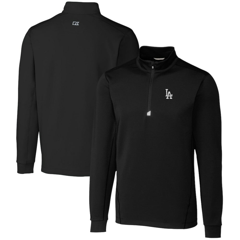 Los Angeles Dodgers Cutter & Buck Traverse Stretch Quarter-Zip Pullover Top Clearance
