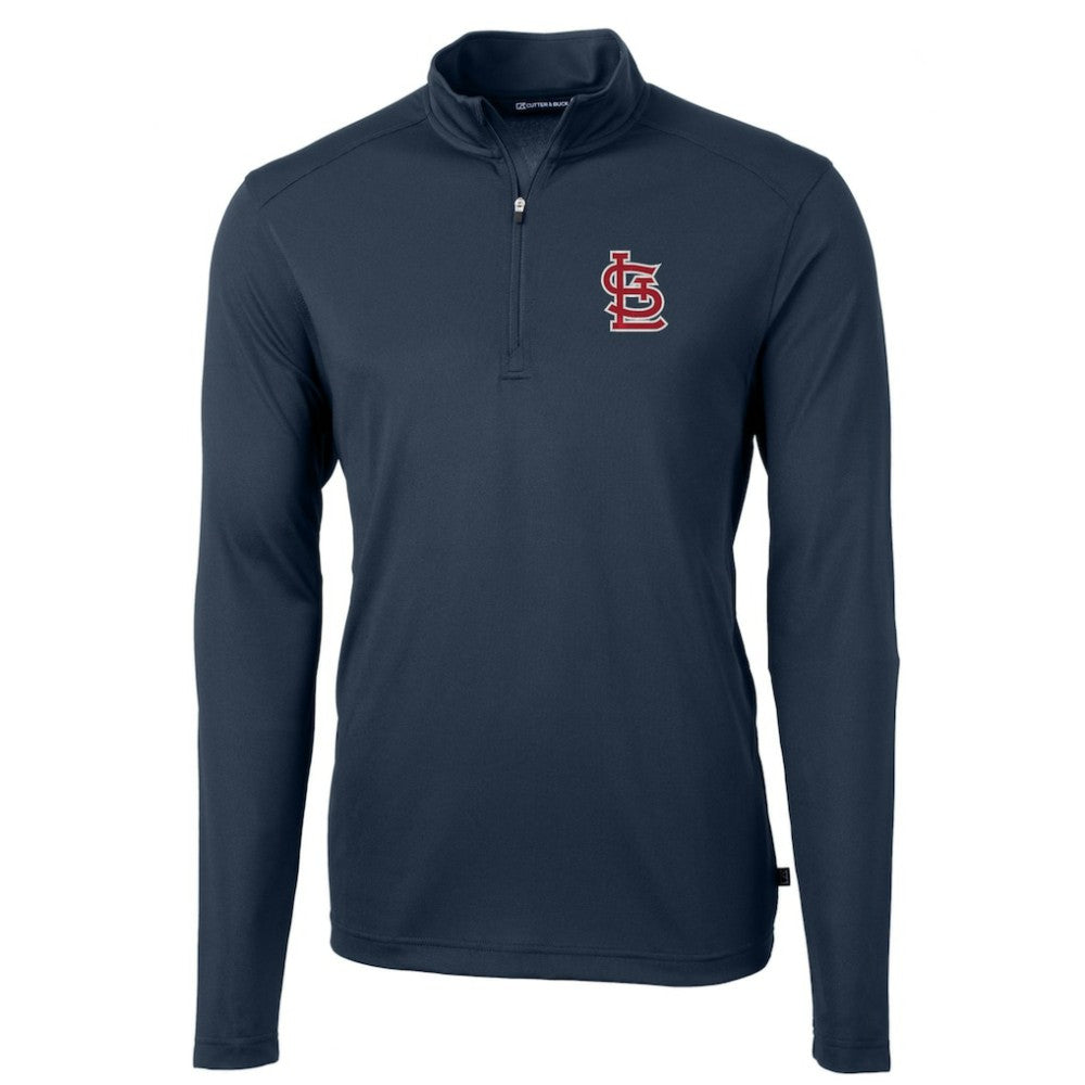 St. Louis Cardinals Cutter & Buck Virtue Eco Pique Recycled Quarter-Zip Pullover Top Online