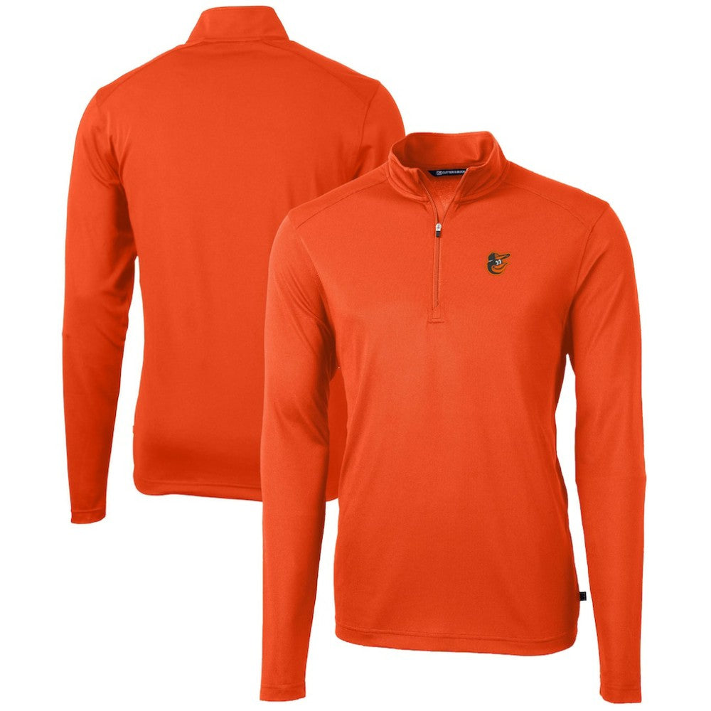 Baltimore Orioles Cutter & Buck Virtue Eco Pique Recycled Quarter-Zip Pullover Top Online