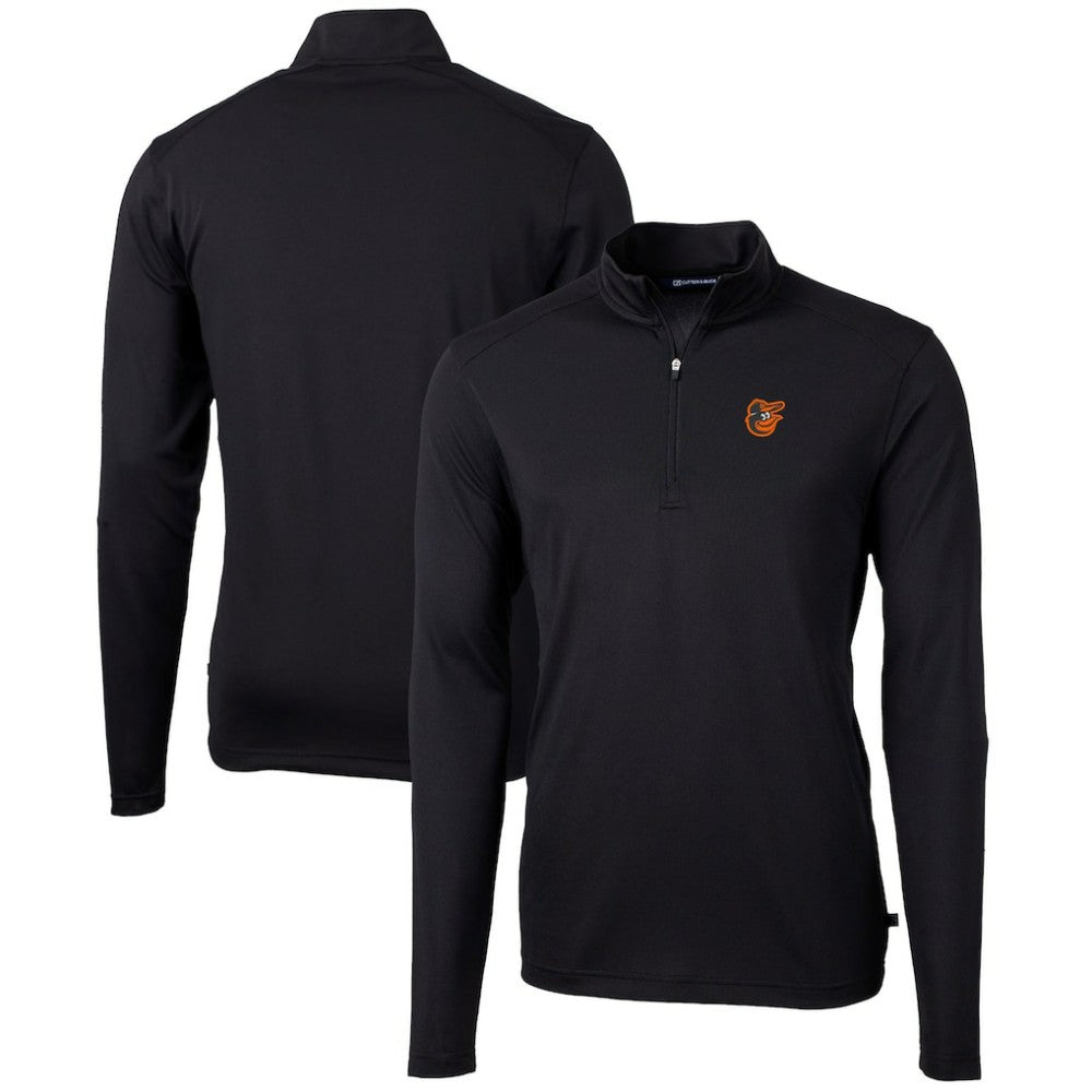 Baltimore Orioles Cutter & Buck Virtue Eco Pique Recycled Quarter-Zip Pullover Top for sale