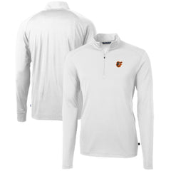 Baltimore Orioles Cutter & Buck Virtue Eco Pique Recycled Quarter-Zip Pullover Top discount