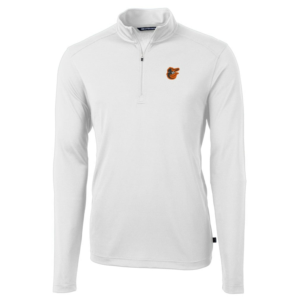 Baltimore Orioles Cutter & Buck Virtue Eco Pique Recycled Quarter-Zip Pullover Top discount