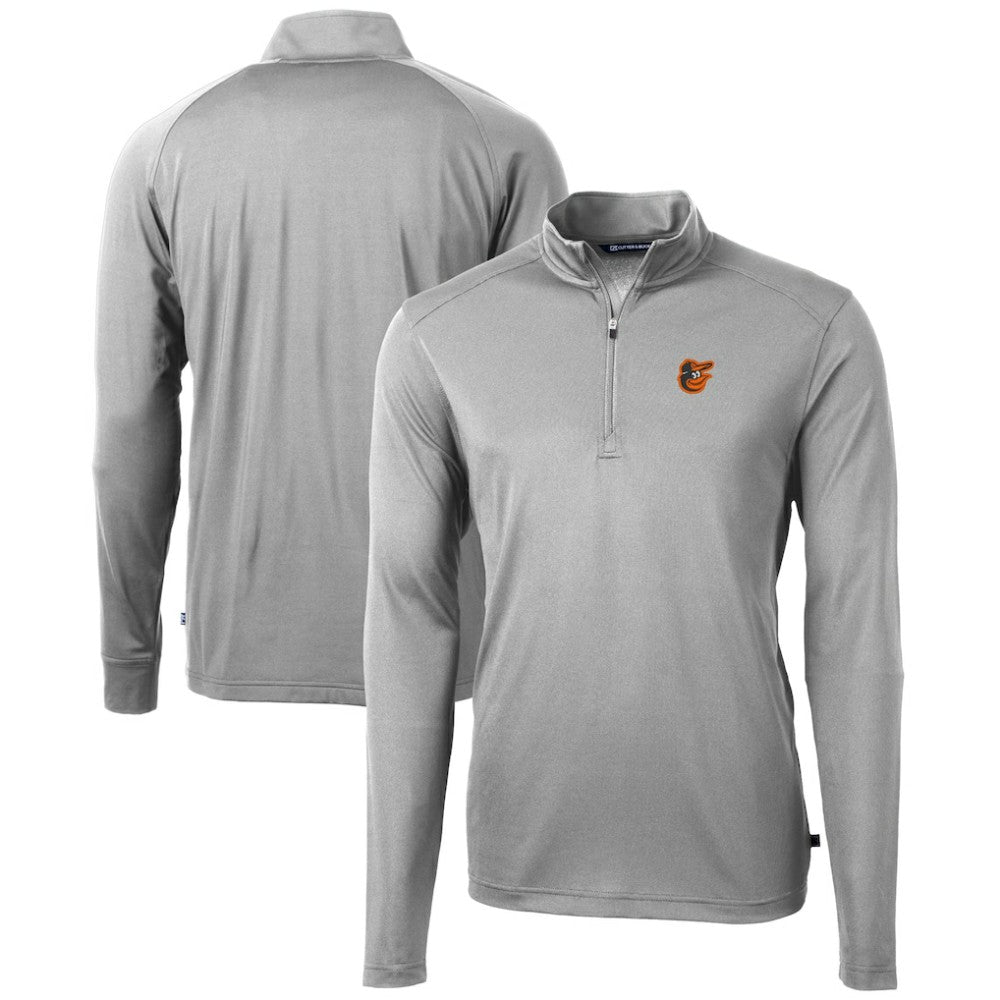 Baltimore Orioles Cutter & Buck Virtue Eco Pique Recycled Quarter-Zip Pullover Top Online