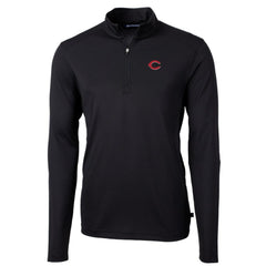 Cincinnati Reds Cutter & Buck Virtue Eco Pique Recycled Quarter-Zip Pullover Top Near Me