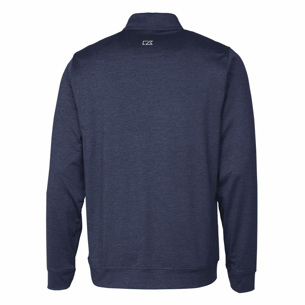 Milwaukee Brewers Cutter & Buck Stealth Heathered Quarter-Zip Pullover Top On Sale