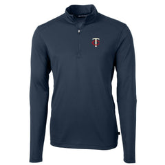 Minnesota Twins Cutter & Buck Virtue Eco Pique Recycled Quarter-Zip Pullover Top Online