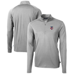 Minnesota Twins Cutter & Buck Virtue Eco Pique Recycled Quarter-Zip Pullover Top Online
