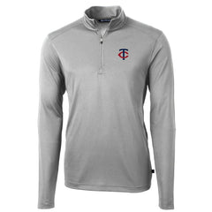 Minnesota Twins Cutter & Buck Virtue Eco Pique Recycled Quarter-Zip Pullover Top Online