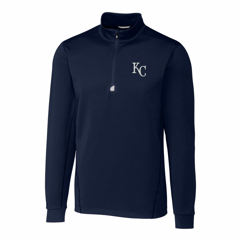 Kansas City Royals Cutter & Buck Big & Tall Traverse Stretch Quarter-Zip Pullover Top Online