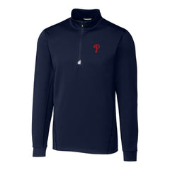 Philadelphia Phillies Cutter & Buck Big & Tall Traverse Stretch Quarter-Zip Pullover Top Near Me