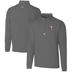 Minnesota Twins Cutter & Buck Big & Tall Traverse Stretch Quarter-Zip Pullover Top Near Me