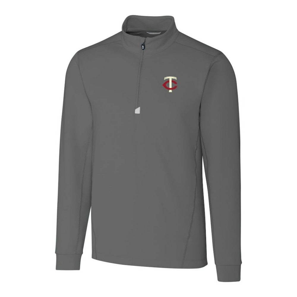 Minnesota Twins Cutter & Buck Big & Tall Traverse Stretch Quarter-Zip Pullover Top Near Me