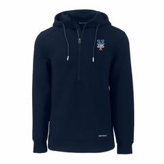 New York Mets Cutter & Buck Stars & Stripes Roam Eco Half-Zip Recycled Pullover Hoodie discount