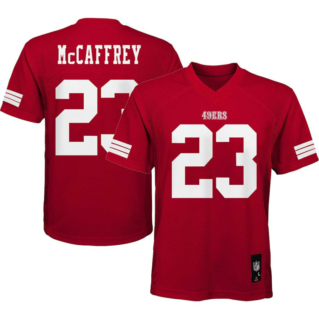 Christian McCaffrey San Francisco 49ers Preschool Replica Player Jersey - Scarlet on sale | NFL Jerseys