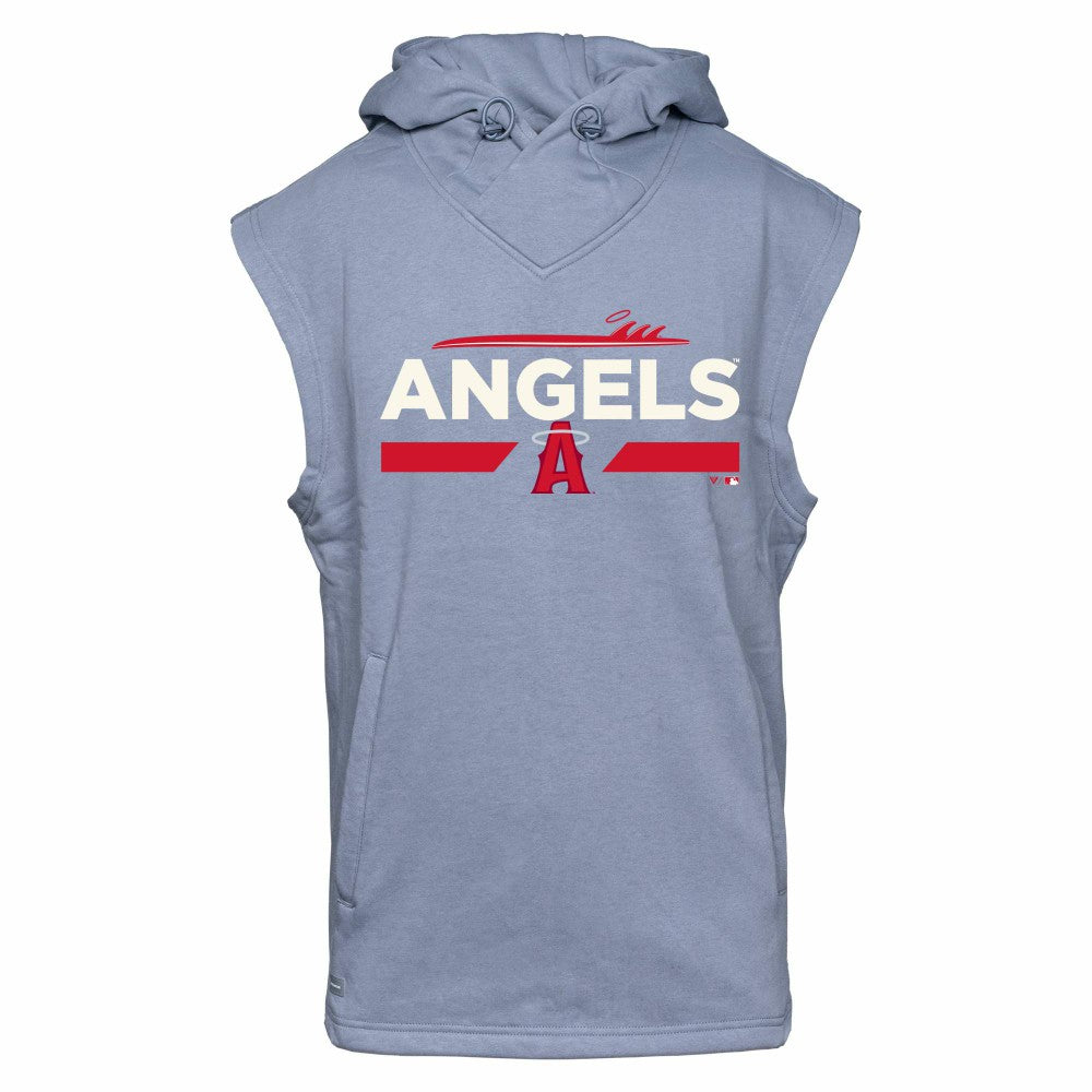Los Angeles Angels Levelwear City Connect Throttle No Hitter Hoodie Sleeveless T-Shirt On Sale