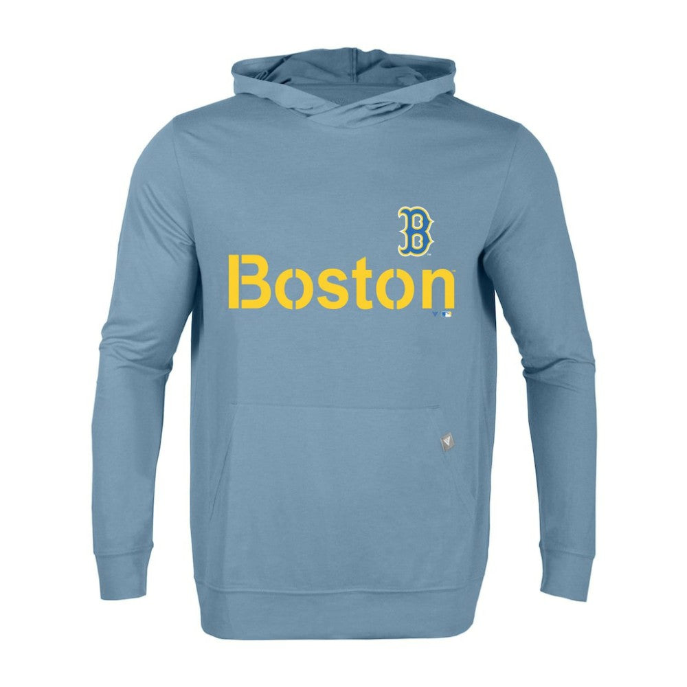 Boston Red Sox Levelwear City Connect Relay Core Logo Pullover Hoodie Lifestyle