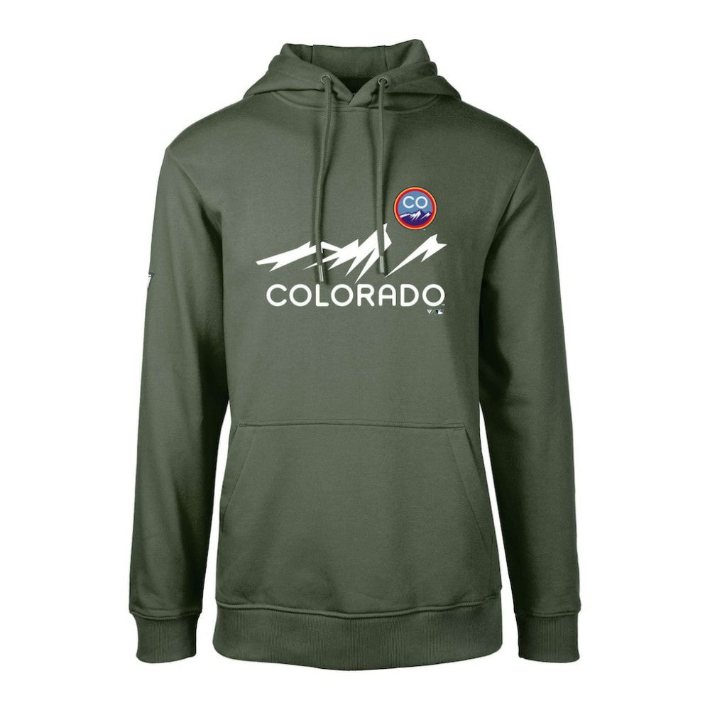 Colorado Rockies Levelwear City Connect Podium Core Logo Pullover Hoodie On Sale