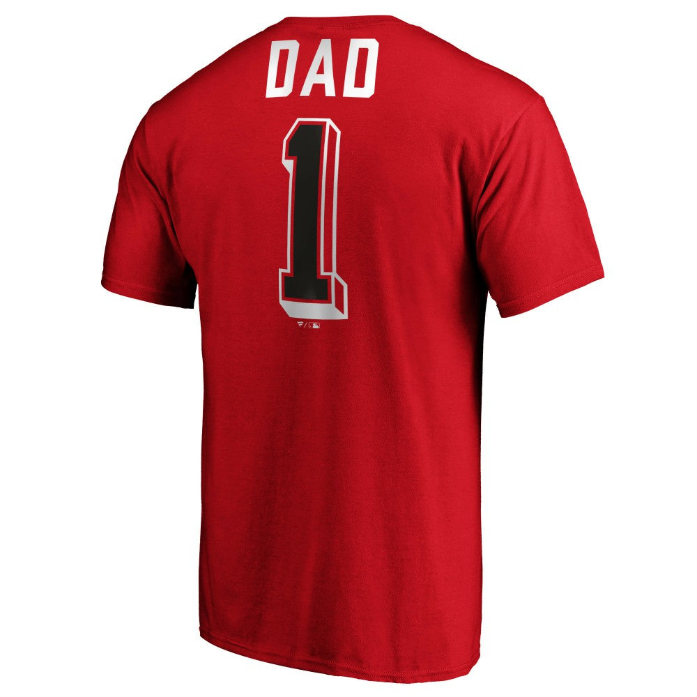 Cincinnati Reds Number One Dad T-Shirt Lifestyle
