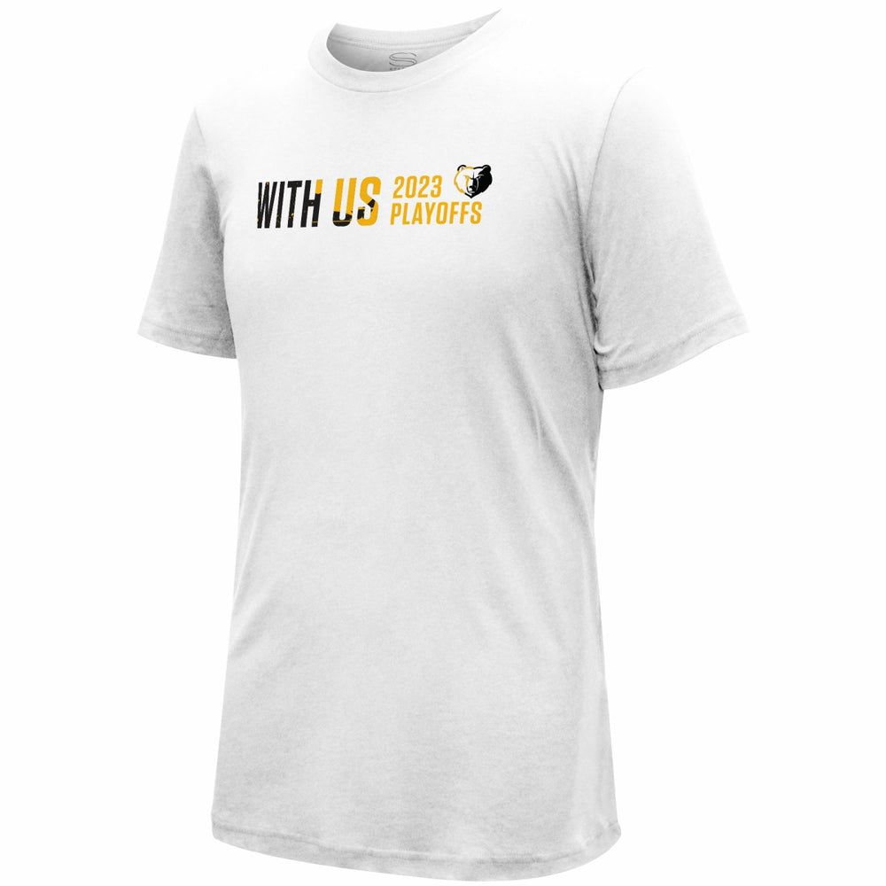 NBA - Memphis Grizzlies Stadium Essentials Unisex 2023 NBA Playoffs Slogan T-Shirt - White