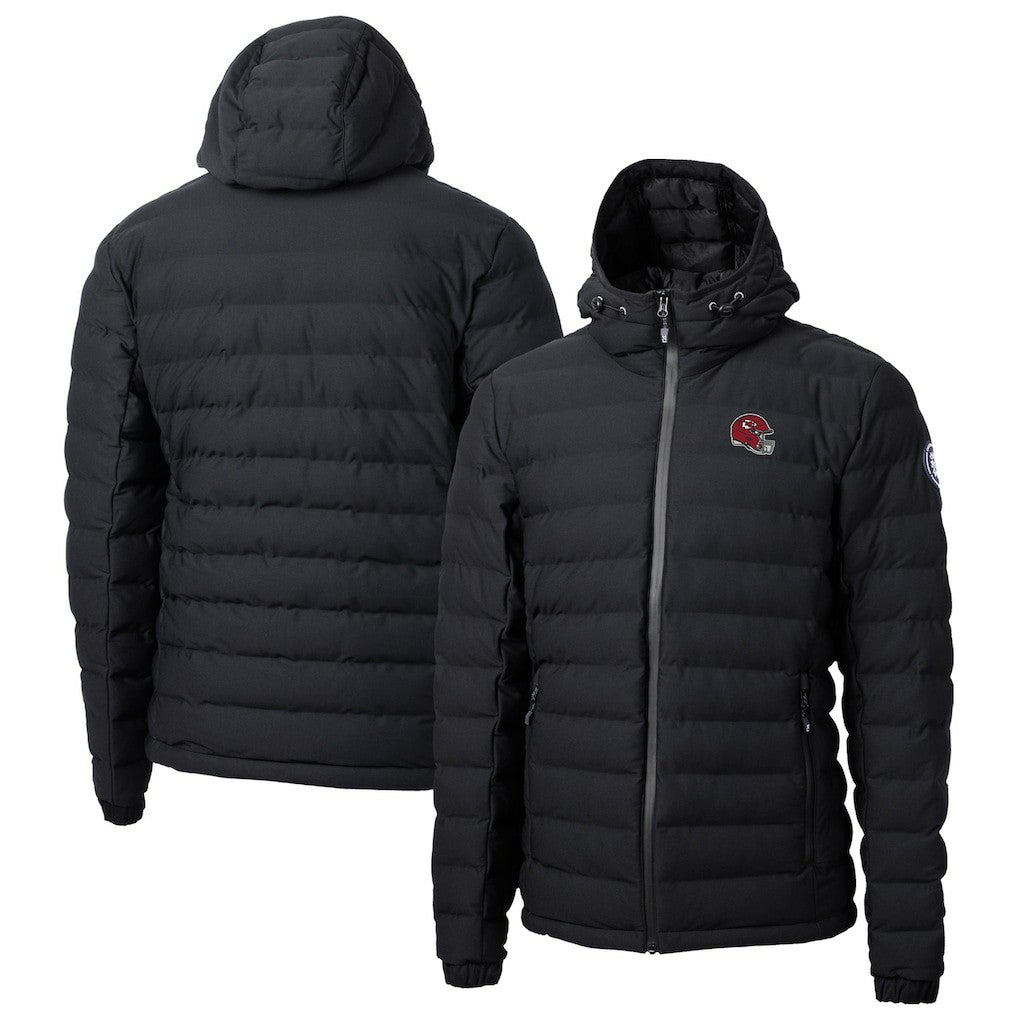 Kansas City Chiefs Cutter & Buck Helmet Mission Ridge Repreve Eco Insulated Puffer Full-Zip Jacket Black - NFL