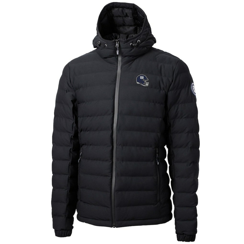 New York Giants Cutter & Buck Helmet Mission Ridge Repreve Eco Insulated Puffer Full-Zip Jacket Black - NFL