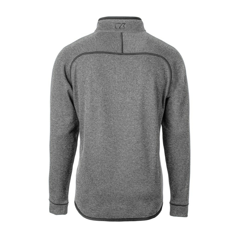Pittsburgh Steelers Cutter & Buck Helmet Mainsail Sweater-Knit Half-Zip Pullover Jacket Silver - NFL