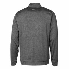 Detroit Lions Cutter & Buck Helmet Stealth Heathered Quarter-Zip Pullover Top Gray - NFL