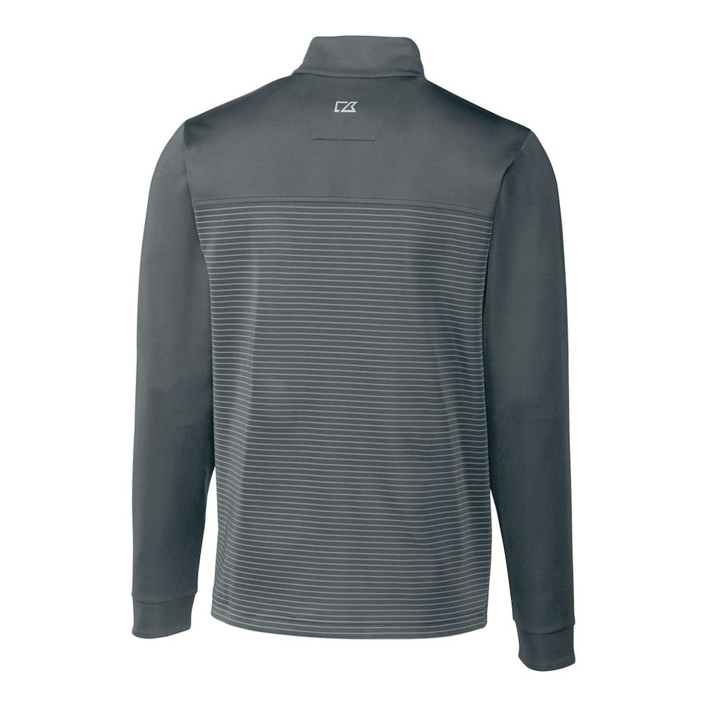 Cincinnati Bengals Cutter & Buck Traverse Stripe Stretch Quarter-Zip Pullover Top Gray - NFL