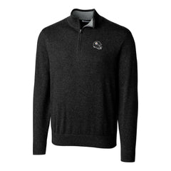 Pittsburgh Steelers Cutter & Buck Helmet Lakemont Tri-Blend Quarter-Zip Pullover Sweater Black - NFL