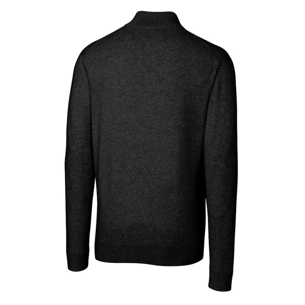 Pittsburgh Steelers Cutter & Buck Helmet Lakemont Tri-Blend Quarter-Zip Pullover Sweater Black - NFL