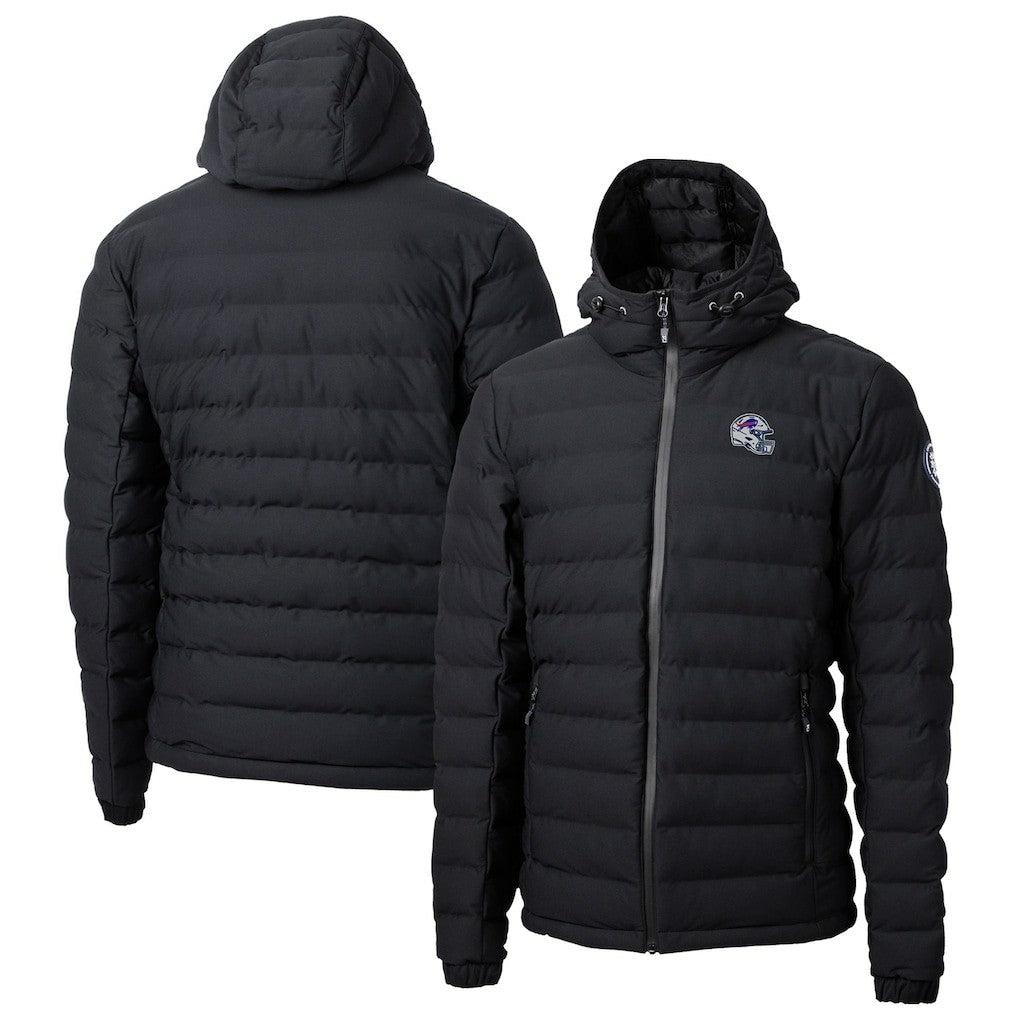 Buffalo Bills Cutter & Buck Helmet Mission Ridge Repreve Eco Insulated Puffer Full-Zip Jacket Black - NFL