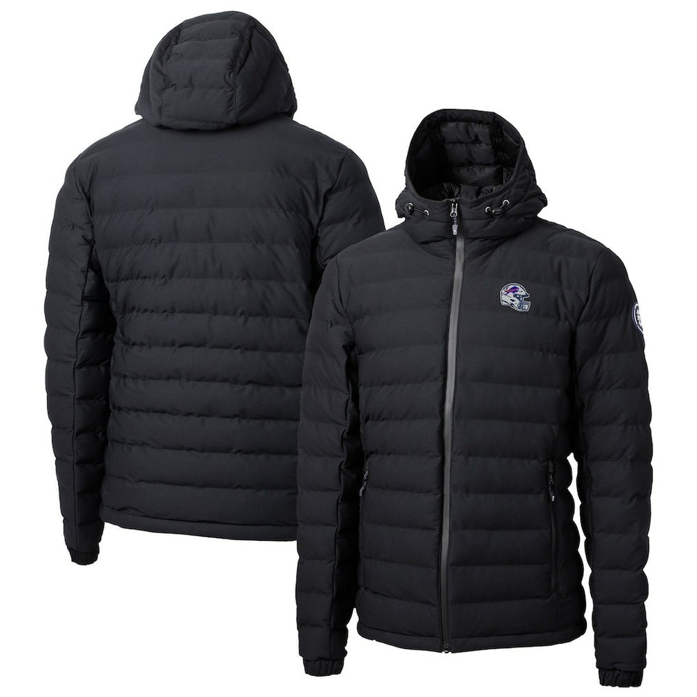 Buffalo Bills Cutter & Buck Helmet Mission Ridge Repreve Eco Insulated Puffer Full-Zip Jacket Black - NFL