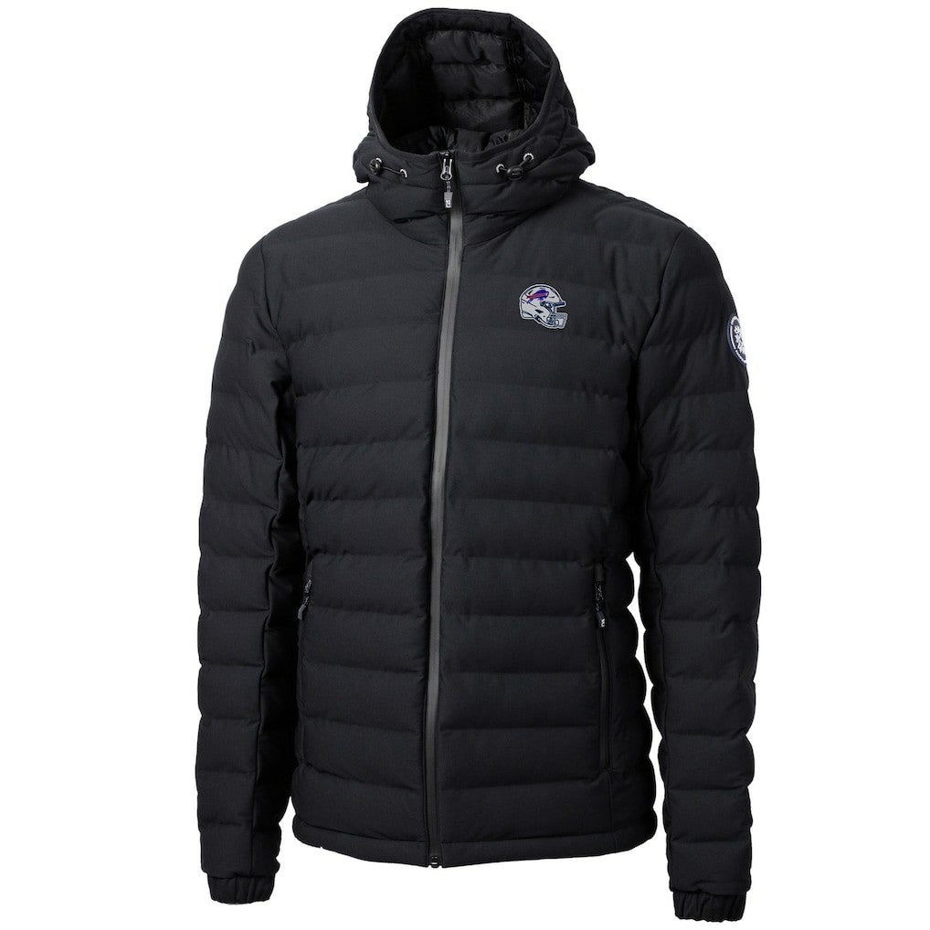 Buffalo Bills Cutter & Buck Helmet Mission Ridge Repreve Eco Insulated Puffer Full-Zip Jacket Black - NFL