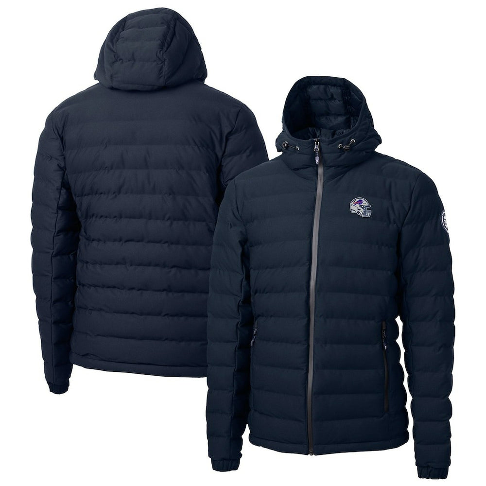 Buffalo Bills Cutter & Buck Helmet Mission Ridge Repreve Eco Insulated Puffer Full-Zip Jacket Navy - NFL