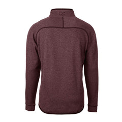 Washington Commanders Cutter & Buck Helmet Mainsail Sweater-Knit Half-Zip Pullover Jacket Burgundy - NFL