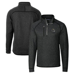 Baltimore Ravens Cutter & Buck Helmet Mainsail Sweater-Knit Half-Zip Pullover Jacket Charcoal - NFL